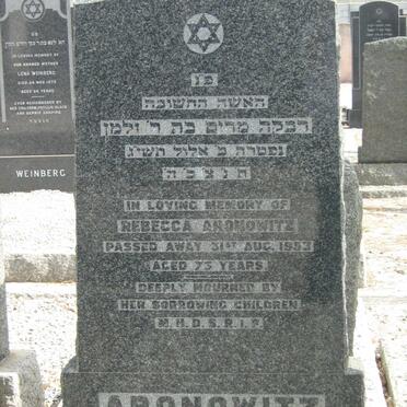 ARONOWITZ Rebecca -1953