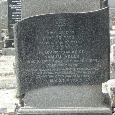 ADLER Samuel -1946