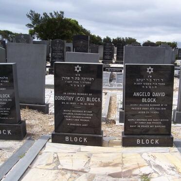 BLOCK Angelo David -1991 &amp; Dorothy 1905-1996 :: BLOCK Millie -1991