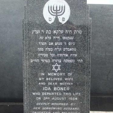 BONER Ida -1954