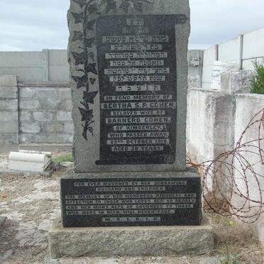 COHEN Bertha S.P. -1918