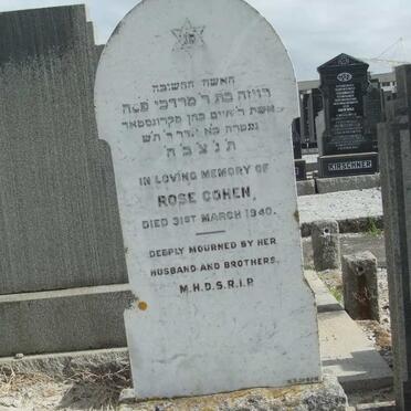 COHEN Rose -1940