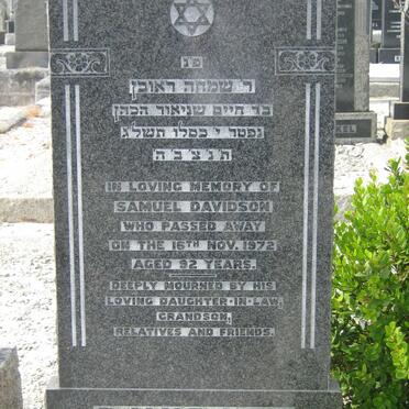 DAVIDSON Samuel -1972