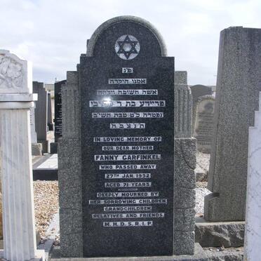 GARFINKEL Fanny -1952