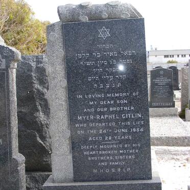 GITLIN Myer Raphel -1954