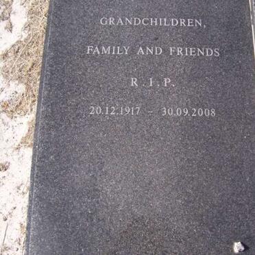 GLUCKMAN Harold 1917-2008 &amp; Sheila 1925-2001