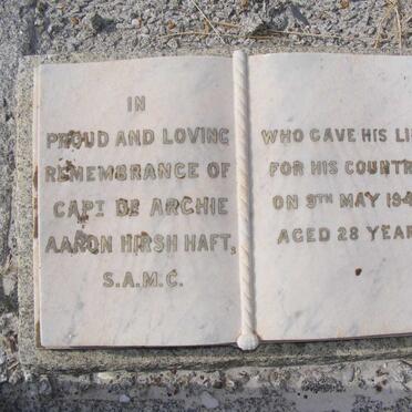 HAFT Archie Aaron Hirsh -1943