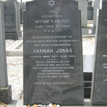 JONAS Hannah -1983