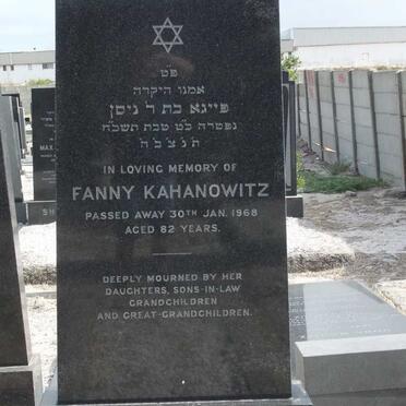KAHANOWITZ Fanny -1968
