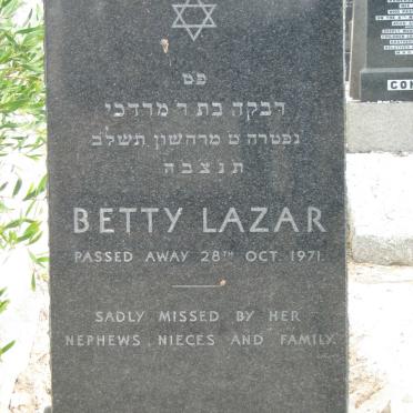LAZAR Betty -1971