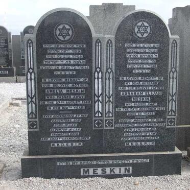 MESKIN Abraham Elijah -1952 &amp; Amelia -1962