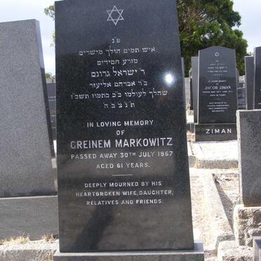 MARKOWITZ Greinem -1967