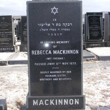 MACKINNON Rebecca nee SWEIDAN -1972