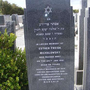 MICHALOWSKY Esther Freida -1961