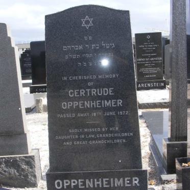 OPPENHEIMER Gertrude -1972