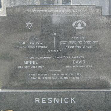 RESNICK David -1964 &amp; Minnie 1954