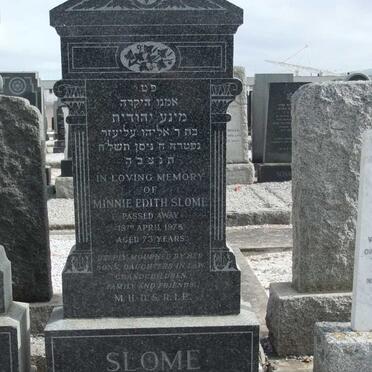 SLOME Minnie Edith -197?