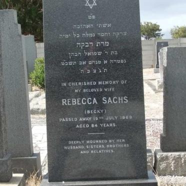 SACHS Rebecca -1969