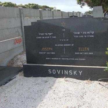 SOVINSKY Joseph -1963 &amp; Ellen 1969
