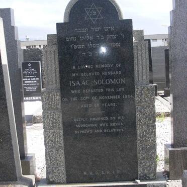 SOLOMON Isaac -1954