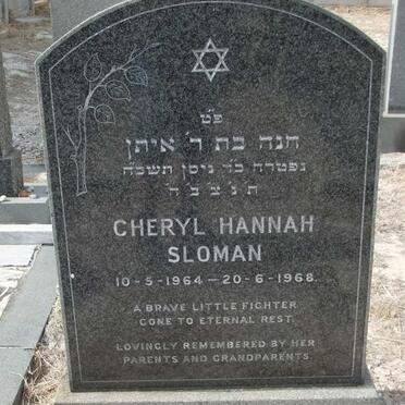 SLOMAN Cheryl Hannah 1964-1968