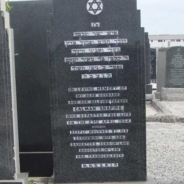 SHAPIRO Calman -1954