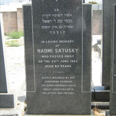 SATUSKY Naomi -1962