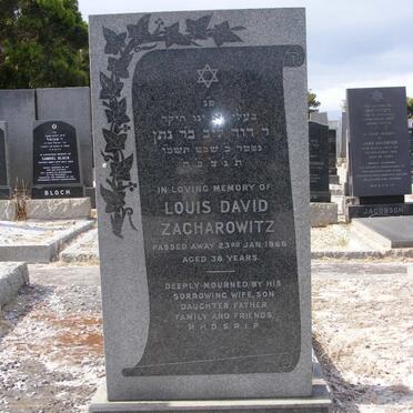 ZACHAROWITZ Louis David -1966