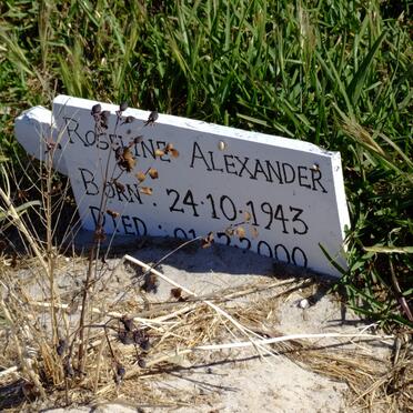 ALEXANDER Roseline 1943-2000