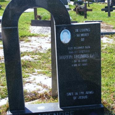 ARENDSE Martin Thomas Carl 1992-1996