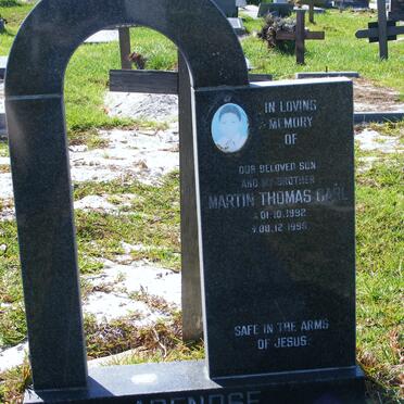 ARENDSE Martin Thomas Carl 1992-1996