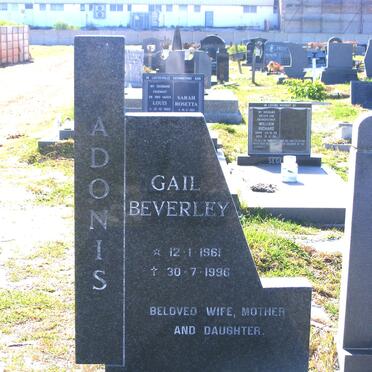 ADONIS Gail Beverley 1951-1996