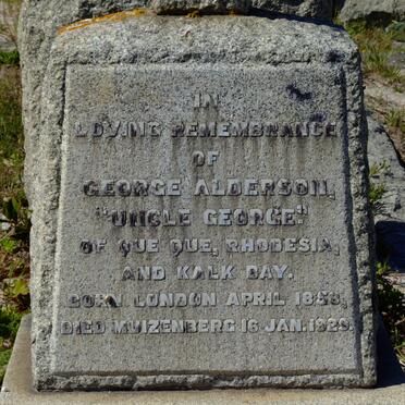 ALDERSON George 1858-1929