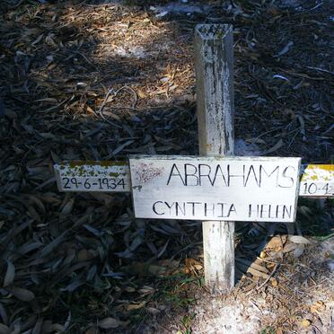 ABRAHAMS Cynthia Helen 1934-2003