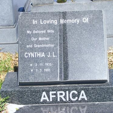 AFRICA Cynthia J.L. 1935-1995