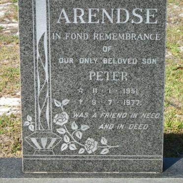 ARENDSE Peter 1951-1977