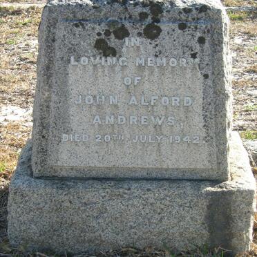 ANDREWS John Alford -1942