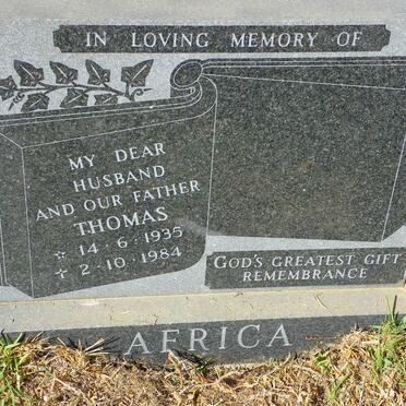 AFRICA Thomas 1935-1984