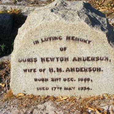 ANDERSON Doris Newton 1888-1934
