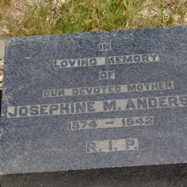 ANDERSON Josephine M. 1874-1942