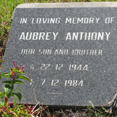 ANTHONY Aubrey 1944-1984