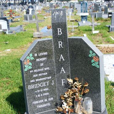 BRAAF Bridget J. 1950-2000