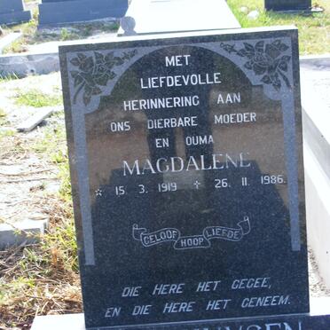 BARKHUYSEN Magdalene 1919-1986