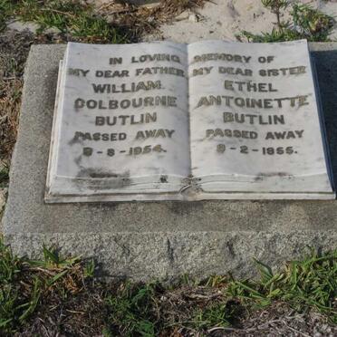 BUTLIN William Colbourne -1954 &amp; Ethel Antoinette -1955