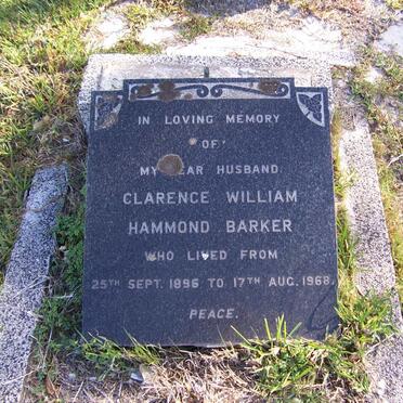 BARKER Clarence William Hammond 1896-1968