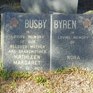 BUSBY Kathleen Margaret 1900- :: BYREN Nora