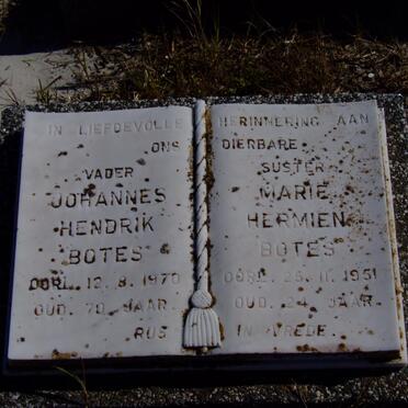 BOTES Johannes Hendrik -1970 :: BOTES Marie Hermien -1951