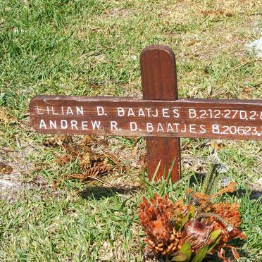 BAATJES Andrew R.D. 1923-2000 &amp; Lilian D. 1927-1987