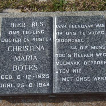 BOTES Christina Maria 1925-1944