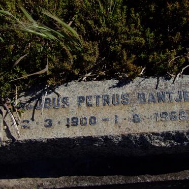 BANTJES Jacobus Petrus 1900-1968